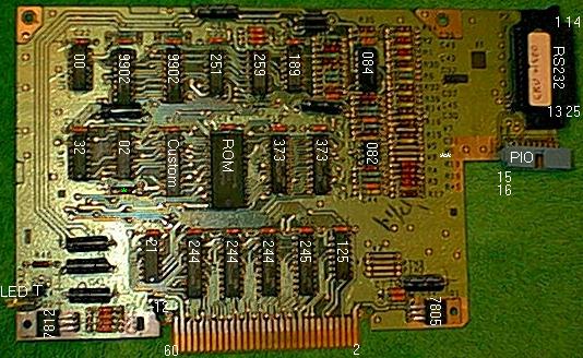 Blow-up of RS232/PIO board